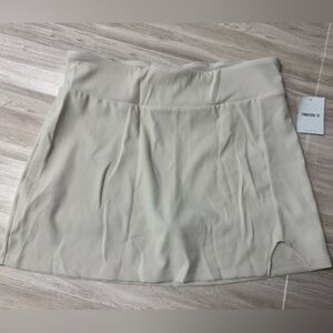 Forever 21 Beige Ribbed Skort